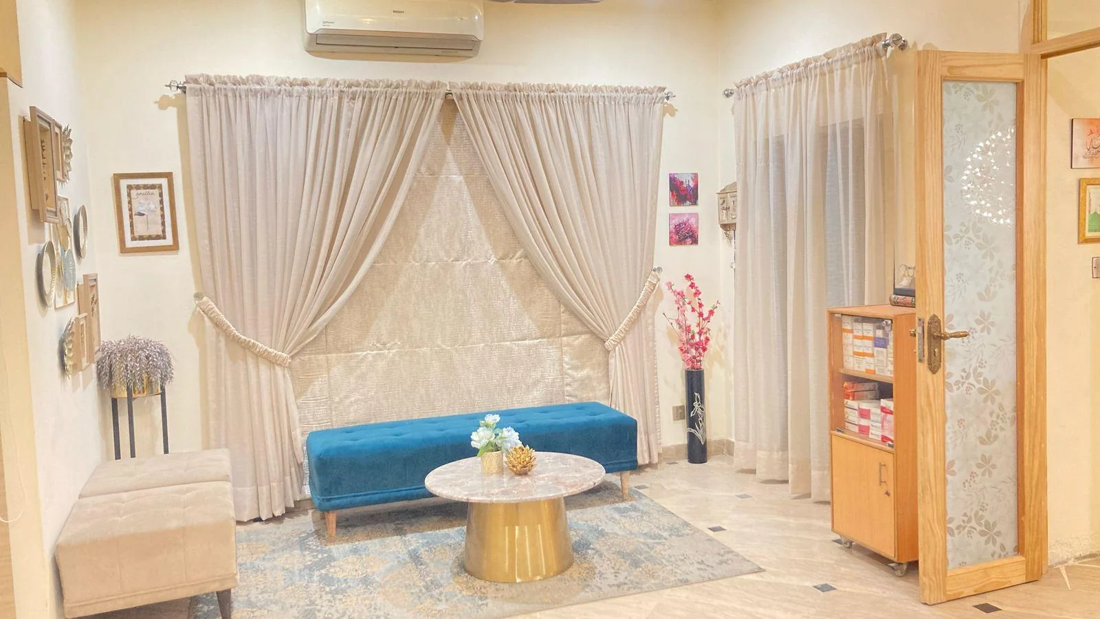 Interior of Dr Maria Umer skin care clinic in Lahore