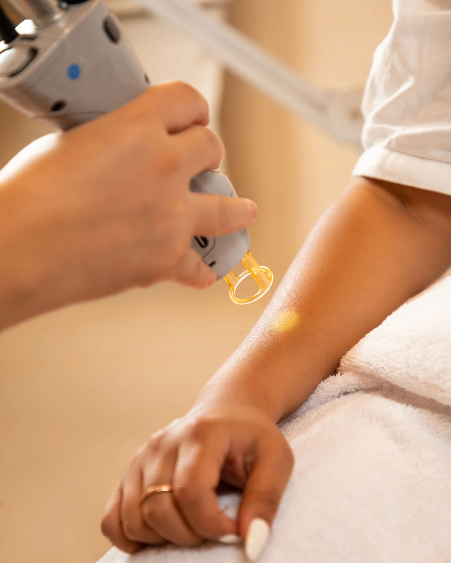 Child receiving gentle medical care representing pediatric dermatology in Lahore